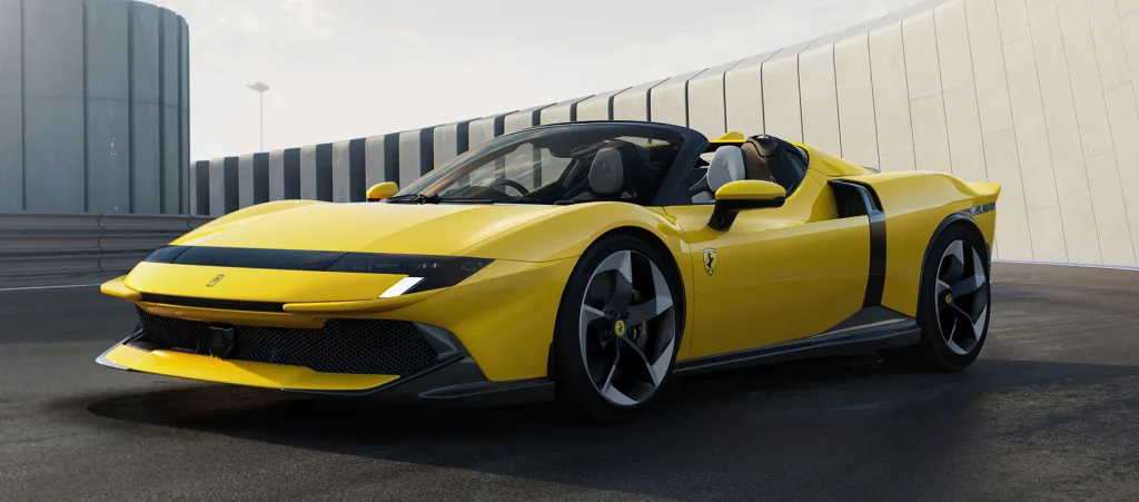 YellowFerrari849Spider3_4driver2296x1010